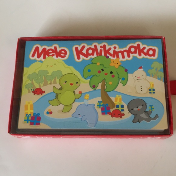 🦄 10 Holiday cards and envelopes, Hawaiian Christmas tree - Picture 1 of 3